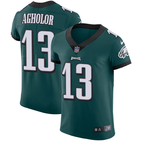 Nike Eagles #13 Nelson Agholor Midnight Green Team Color Men's Stitched NFL Vapor Untouchable Elite Jersey - Click Image to Close
